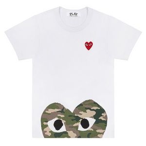 Comme des Garçon play CAMO BOTTOM HEART